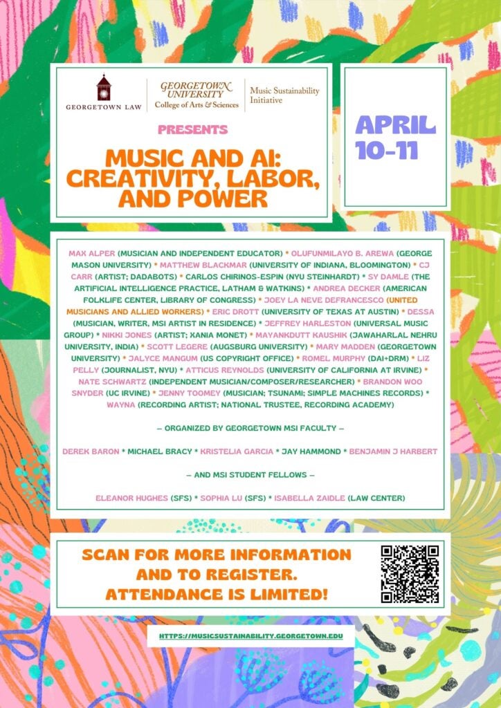 Music Sustainability Forum Flyer